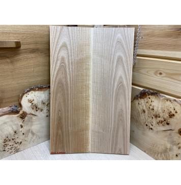Ясень Белый Волнистый заготовка на топ Смешанный АА Волна АА 8х175х550 мм - 2 шт. (книжкой)-0