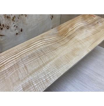 Ясень Оливковый Волнистый заготовка на топ для Тревел гитары Смешанный АА Волна АА 8,5х145х430 мм - 2 шт. (книжкой)-3