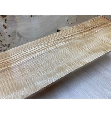 Ясень Оливковый Волнистый заготовка на топ для Тревел гитары Смешанный ААА Волна АА 7,5х145х430 мм - 2 шт. (книжкой)-3