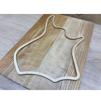 Ясень Оливковый Волнистый заготовка на топ для Тревел гитары Смешанный ААА Волна АА 9х146х430 мм - 2 шт. (книжкой)-2