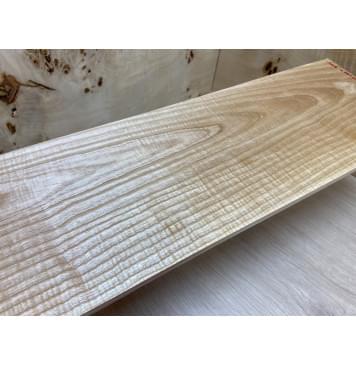 Ясень Белый Волнистый заготовка на топ Смешанный ААА Волна АА 7х176х550 мм - 2 шт. (книжкой)-2