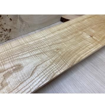 Ясень Белый Волнистый заготовка на топ Тангент АА Волна ААА 6,5х164х500 мм - 2 шт. (книжкой)-3