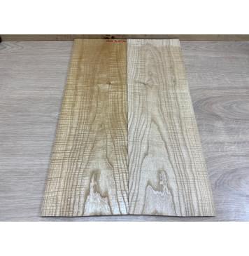 Ясень Белый Волнистый заготовка на топ Тангент АА Волна ААА 6,5х164х500 мм - 2 шт. (книжкой)-4