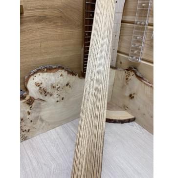 Зебрано заготовка накладки для электрогитары Радиал А 8,5х61х620 мм-2