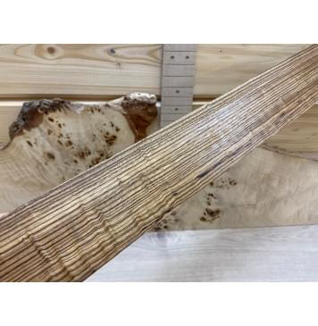 Зебрано Фигурный заготовка накладки для электрогитары Радиал ААА 9х68х550 мм-2