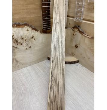 Зебрано заготовка накладки для бас-гитары Радиал А 10х61х630 мм-1