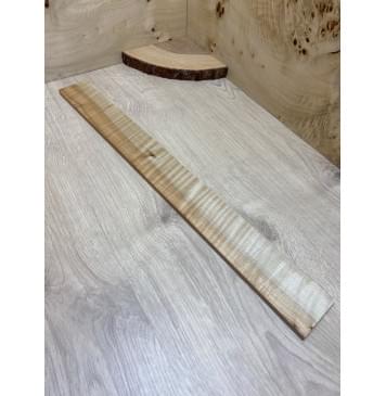 Клён Белый Явор, Волнистый заготовка накладки для электрогитары Радиал А Волна АА 8х62х600 мм-2