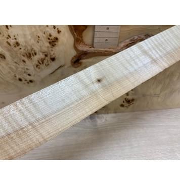 Клён Белый Явор, Волнистый заготовка накладки для электрогитары Радиал А Волна АА 8х62х600 мм-1