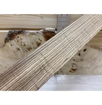 Зебрано заготовка накладки для электрогитары Радиал АА 10х61х535 мм-0