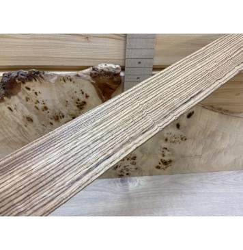 Зебрано заготовка накладки для электрогитары Радиал АА 9х61х540 мм-3