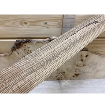 Зебрано заготовка накладки для электрогитары Радиал А 10х72х525 мм-0