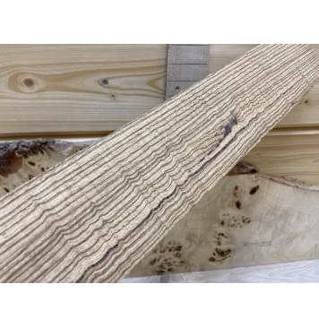 Зебрано заготовка накладки для электрогитары Радиал А 10х72х525 мм-2