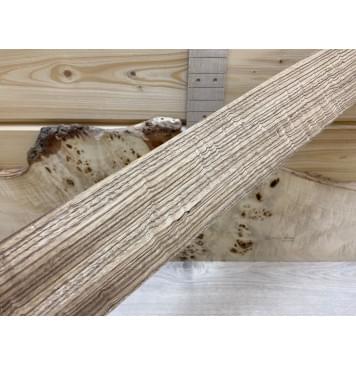 Зебрано заготовка накладки для электрогитары Радиал ААА 10х71х525 мм-1