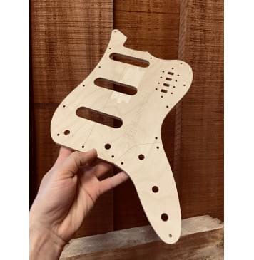 Fender Bass VI, полный комплект для фрезеровки гитары, фанера 8мм. Fender Bass VI, полный комплект для фрезеровки гитары, фанера 8мм.-3