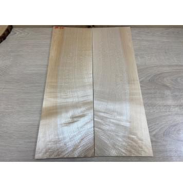 Клён Белый Явор, Волнистый заготовка на топ Смешанный ААА Волна АА 7х170х510 мм - 2 шт. (книжкой)-4