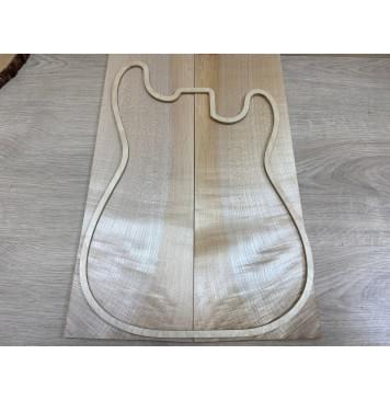 Клён Белый Явор, Волнистый заготовка на топ Смешанный ААА Волна АА 7х170х510 мм - 2 шт. (книжкой)-5