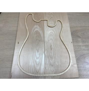 Клён Белый заготовка на топ Смешанный А 11х195х560 мм - 2 шт. (книжкой)-0