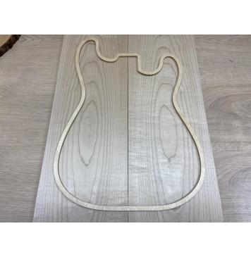 Клён Белый заготовка на топ Тангент АА 11х192х545 мм - 2 шт. (книжкой)-0