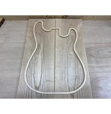 Ясень Оливковый заготовка на топ Смешанный А 18х188х525 мм - 2 шт. (книжкой)-1