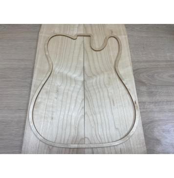 Клён Белый заготовка на топ Смешанный АА 9х175х510 мм - 2 шт. (книжкой)-1