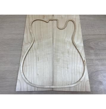 Клён Белый заготовка на топ Смешанный АА 9х175х510 мм - 2 шт. (книжкой)-3