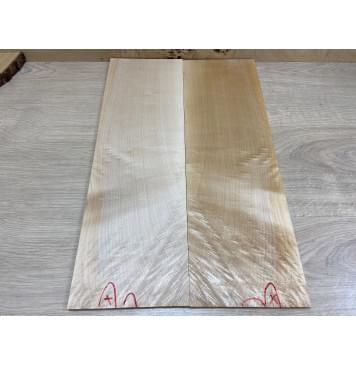 Клён Белый заготовка на топ Смешанный ААА 7х165х510 мм - 2 шт. (книжкой)-4