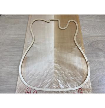 Клён Белый заготовка на топ Смешанный ААА 7х165х510 мм - 2 шт. (книжкой)-3