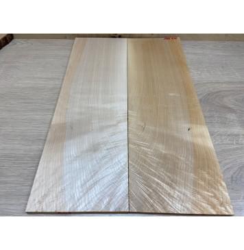 Клён Белый Явор, Волнистый заготовка на топ Смешанный АА Волна АА 9х165х510 мм - 2 шт. (книжкой)-3