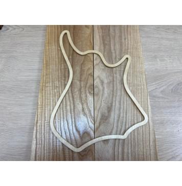 Ясень Оливковый Волнистый заготовка на топ для Тревел гитары Смешанный ААА Волна АА 18х155х456 мм - 2 шт. (книжкой)-2