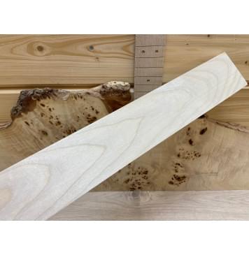 Клён Белый заготовка накладки для электрогитары Тангент ААА 9х70х510 мм-0