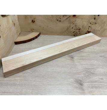 Клён "Гнилой" заготовка накладки для бас-гитары Смешанный АА 8,5х110х740 мм-3