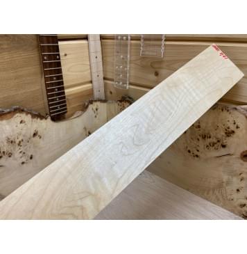 Клён Белый Явор, Волнистый  заготовка грифа для Безголовой гитары Смешанный ААА Волна АА 26х96х630 мм-0