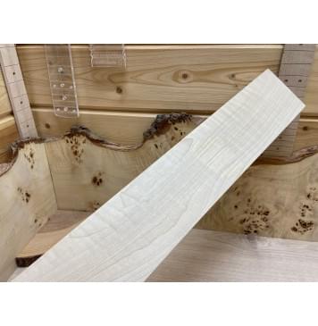 Клён Белый Явор, Волнистый  заготовка грифа для Безголовой гитары Смешанный ААА Волна АА 26х96х630 мм-4