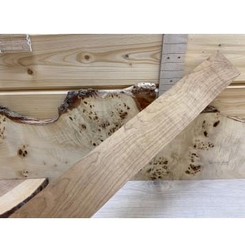 Клён Печёный 180гр заготовка грифа для Безголовой гитары Смешанный ААА 27х70х660 мм-1