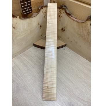 Клён Белый Явор, Волнистый заготовка накладки для электрогитары Радиал А  Волна ААА 8х65-55х520 мм-2