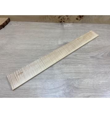 Клён Белый Явор, Волнистый заготовка накладки для электрогитары Радиал А  Волна ААА 8х65-55х520 мм-4