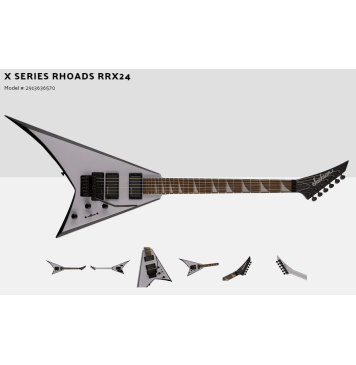 Jackson X Series Rhoads RRX24, 25,5", гриф на болтах (Bolt-On), Heel cut, Floyd Rose FRTS2000, 24 лада, комплект для фрезеровки гитары, фанера 8мм-0