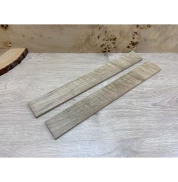 Орех Грецкий Волнистый заготовка накладки для электрогитары Смешанный ААА Волна АА 11х61х480 мм-1