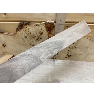 Орех Грецкий заготовка накладки для электрогитары Смешанный ААА 11х62х525 мм-0