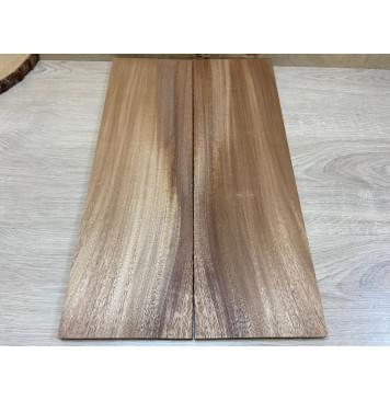 Махагон Кая заготовка на топ Смешанный ААА 13х165х520 мм - 2 шт. (книжкой)-0