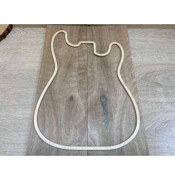 Орех Грецкий Волнистый заготовка на топ  Смешанный АА Волна А 13х180х545 мм 2 шт книжкой-1