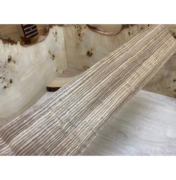 Зебрано заготовка накладки для электрогитары Радиал АА 8,5х80х525 мм-3