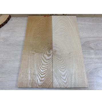 Ясень Белый Волнистый заготовка на топ Смешанный АА Волна АА 18х190х530 мм - 2 шт. (книжкой)-3