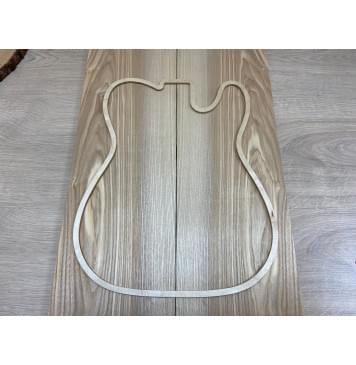 Ясень Оливковый  заготовка на топ Смешанный АА  18х190х560 мм - 2 шт. (книжкой)-2