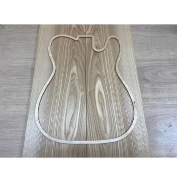 Ясень Оливковый  заготовка на топ Смешанный АА  18х190х560 мм - 2 шт. (книжкой)-4