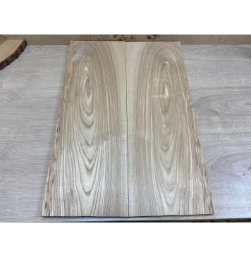 Ясень Оливковый  заготовка на топ Смешанный АА  14х190х560 мм - 2 шт. (книжкой)-0