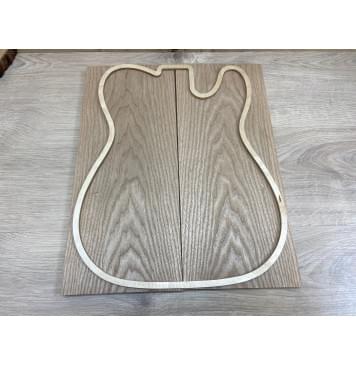 Ясень Белый заготовка на топ Тангент ААА 14х176х430 мм - 2 шт. (книжкой)-0