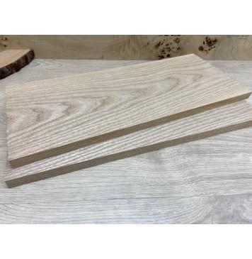 Ясень Белый заготовка на топ Тангент ААА 14х176х430 мм - 2 шт. (книжкой)-1