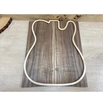 Орех Американский заготовка на топ Смешанный ААА 9х168х417 мм - 2 шт. (книжкой) АКЦИЯ-1