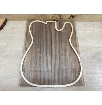 Орех Американский заготовка на топ Смешанный ААА 9х168х417 мм - 2 шт. (книжкой) АКЦИЯ-3